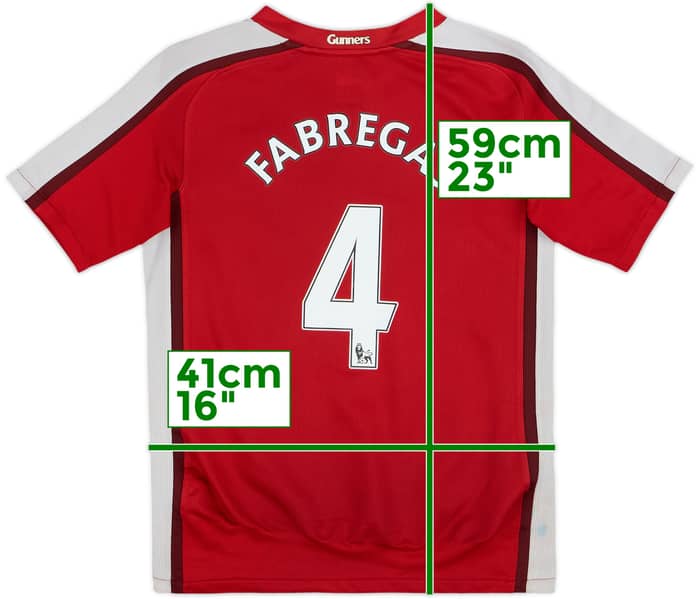 2008-10 Arsenal Home Shirt Fabregas #4 - 5/10 - (S.Boys)