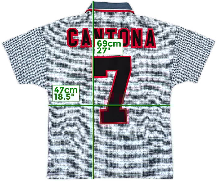 1995-96 Manchester United Away Shirt Cantona #7 - 9/10 - (Y)