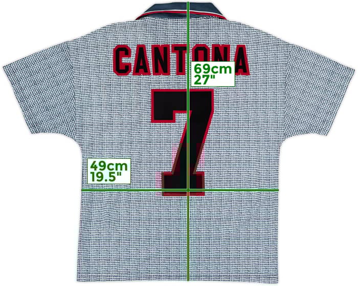 1995-96 Manchester United Away Shirt Cantona #7 - 9/10 - (Y)