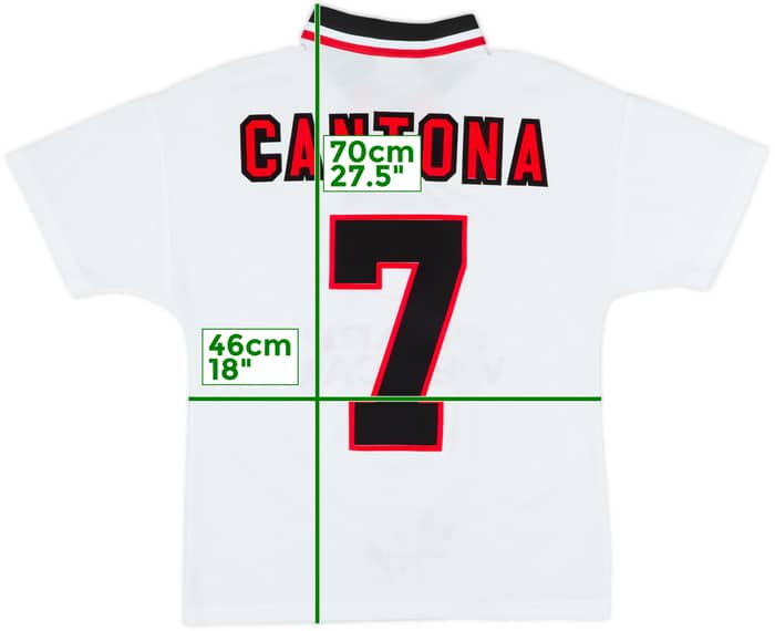 1996-97 Manchester United Away Shirt Cantona #7 - 6/10 - (Y)