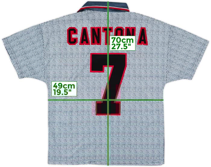 1995-96 Manchester United Away Shirt Cantona #7 - 9/10 - (Y)