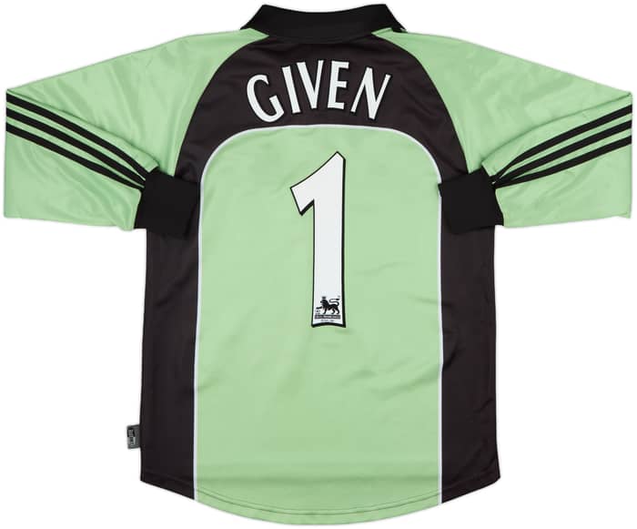 2000-01 Newcastle GK Shirt Given #1 - 8/10 - (Y)