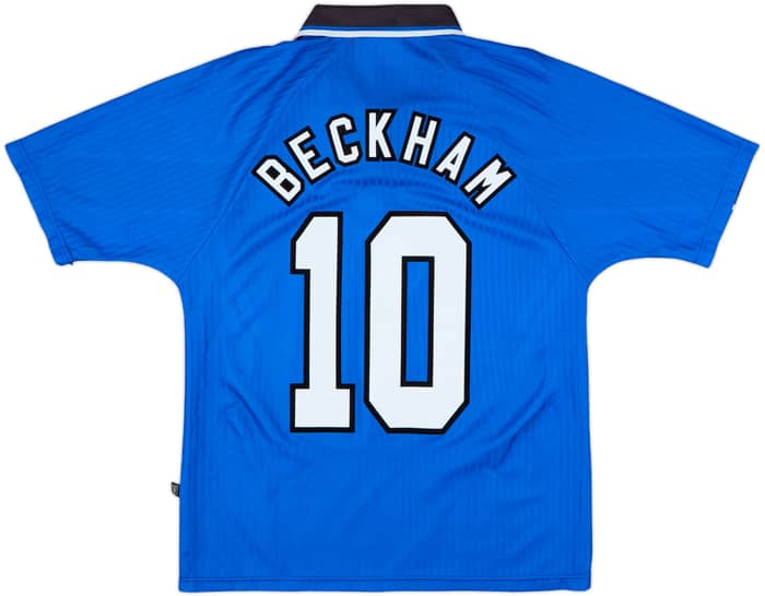 1996-98 Manchester United Third Shirt Beckham #10 - 8/10 - (Y)