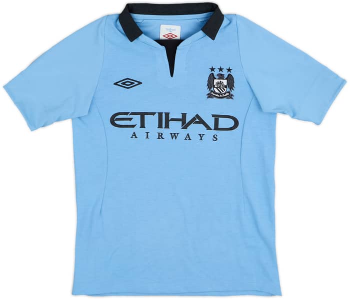 2012-13 Manchester City Home Shirt Kun Aguero #16 - 8/10 - (6-7 Years)