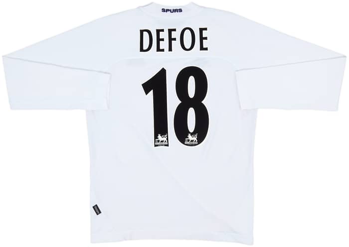 2004-05 Tottenham Home L/S Shirt Defoe #18 - 8/10 - (L)