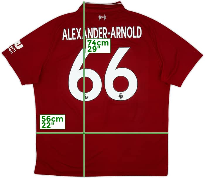 2018-19 Liverpool Home Shirt Alexander-Arnold #66 - 8/10 - (XL)