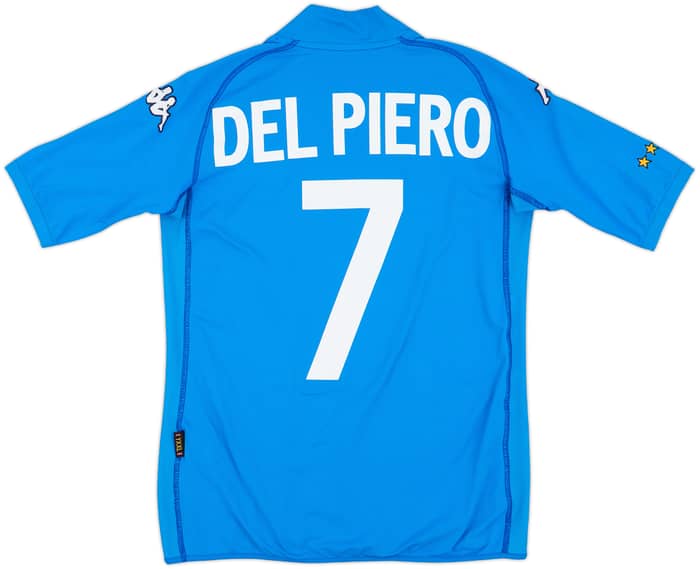 2002 Italy Home Shirt Del Piero Del Piero #7 - 8/10 - (XL.Boys)