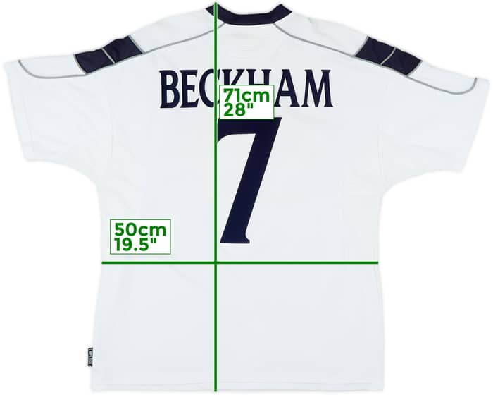2000-01 Manchester United Away Shirt Beckham #7 - 7/10 - (XL)