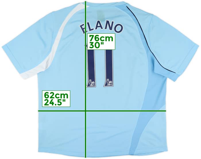 2008-09 Manchester City Home Shirt Elano #11 - 7/10 - (XL)
