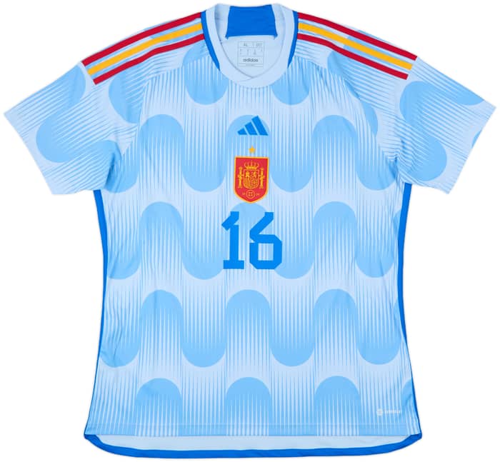 2022-23 Spain Away Shirt Rodrigo #16 - 10/10 - (XL)