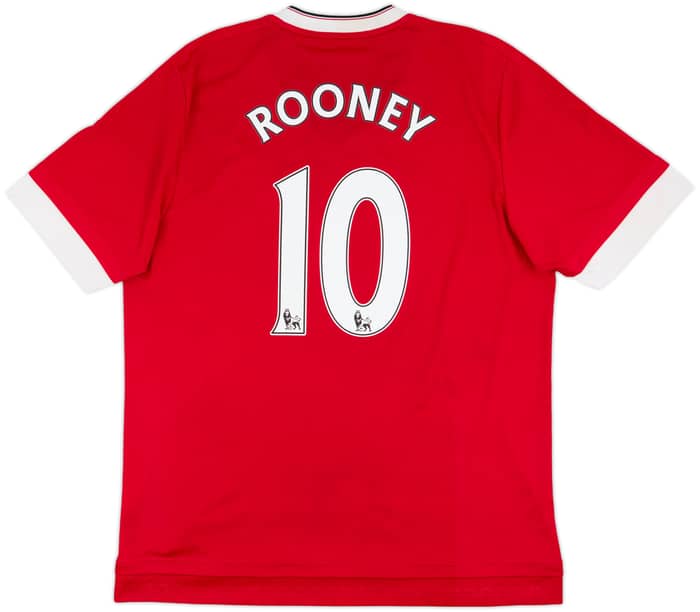2015-16 Manchester United Home Shirt Rooney #10 - 5/10 - (XL)