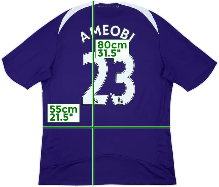 2008-09 Newcastle Away Shirt Ameobi #23 - 9/10 - (L)