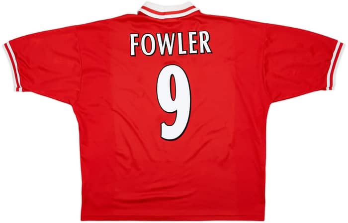 1996-98 Liverpool Home Shirt Fowler #9 - 6/10 - (XL)