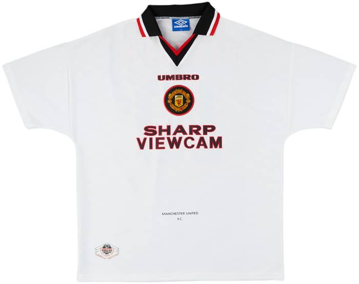 1996-97 Manchester United Away Shirt Beckham #10 - 9/10 - (XL)