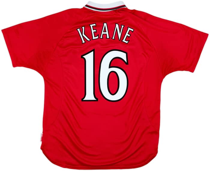 1999-00 Manchester United 'CL Winners' Shirt Keane #16 - 8/10 - (XL)