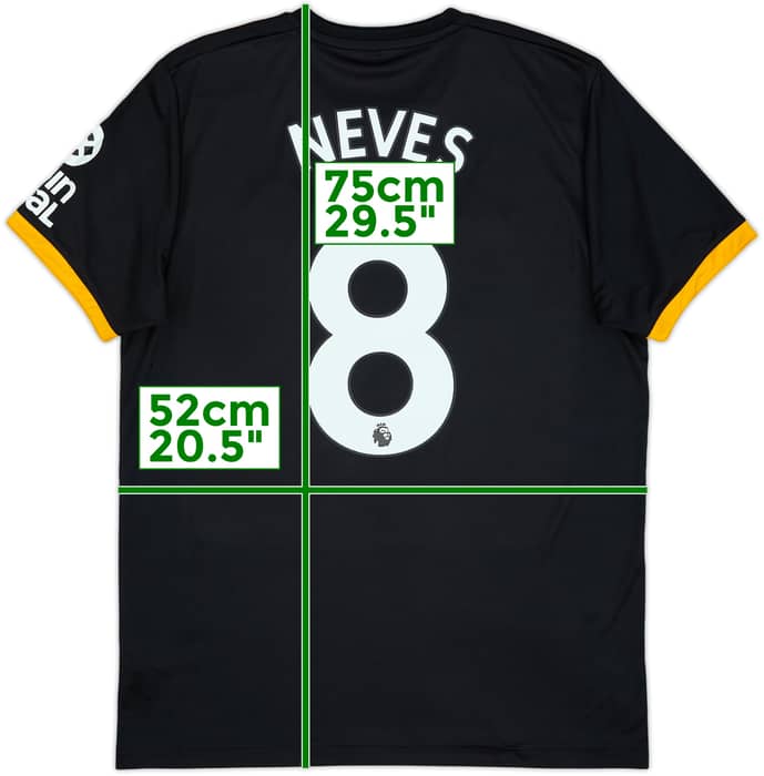 2019-20 Wolves Away Shirt Neves #8 - 7/10 - (L)