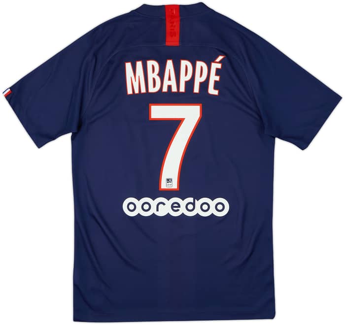 2019-20 Paris Saint-Germain Home Shirt Mbappe #7 - 7/10 - (S)