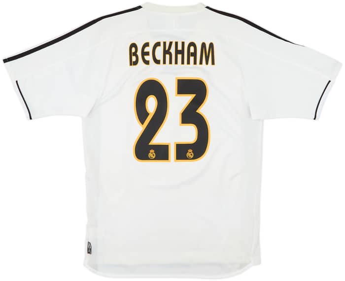 2003-04 Real Madrid Home Shirt Beckham #23 - 7/10 - (S)
