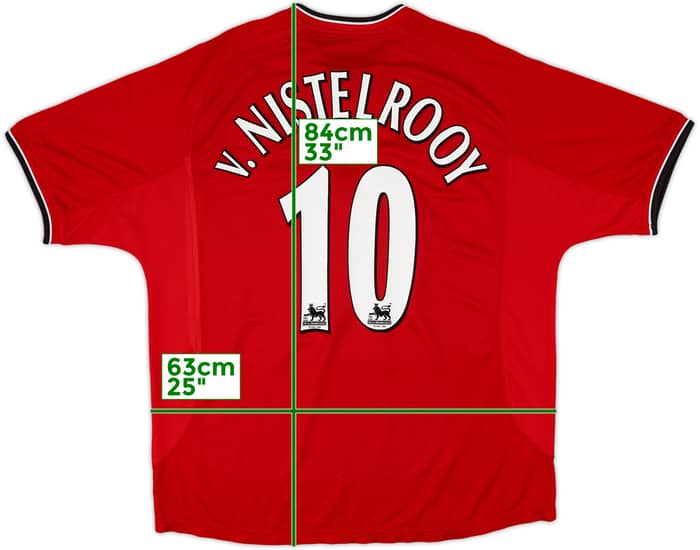 2000-02 Manchester United Home Shirt V.Nistelrooy #10 - 5/10 - (XXL)