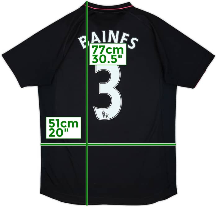 2009-10 Everton Away Shirt Baines #3 - 9/10 - (M)