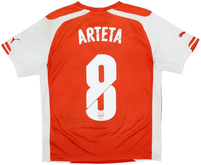 2014-15 Arsenal Home Shirt Arteta #8 - 5/10 - (S)