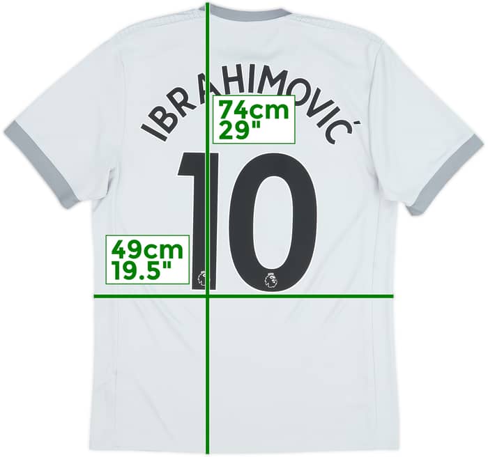 2017-18 Manchester United Third Shirt Ibrahimovic #10 - 8/10 - (M)