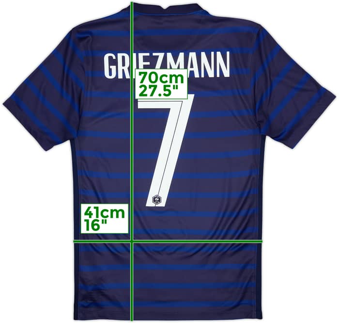 2020-21 France Home Shirt Griezmann #7 - 10/10 - (XS)