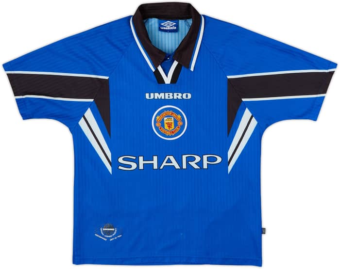1996-98 Manchester United Third Shirt Cantona #7 - 6/10 - (Y)