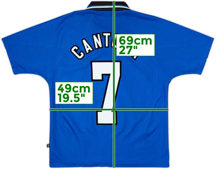 1996-98 Manchester United Third Shirt Cantona #7 - 6/10 - (Y)