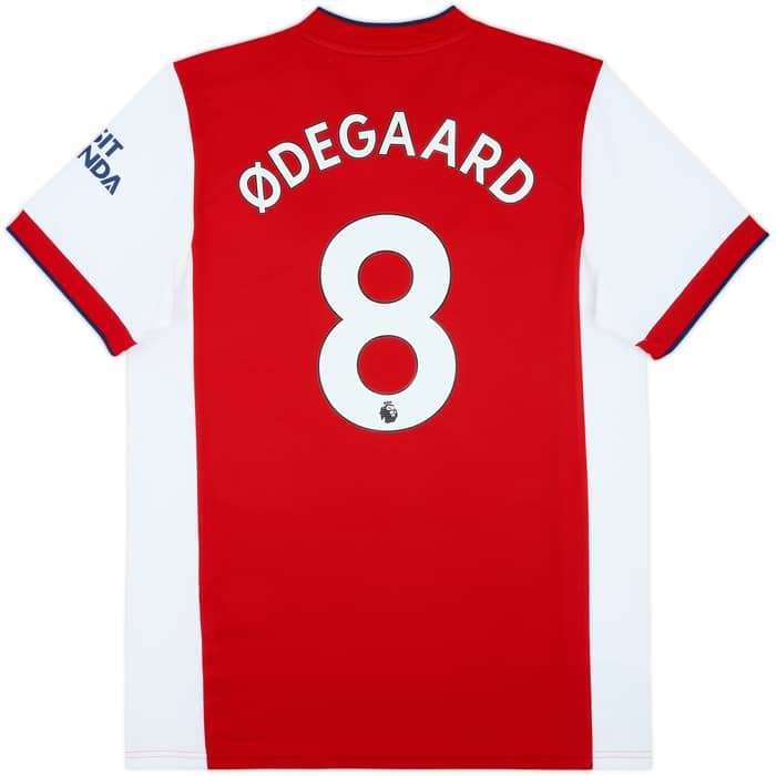 2021-22 Arsenal Home Shirt Odegaard #8 - 8/10 - (L)
