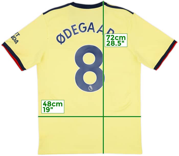2021-22 Arsenal Away Shirt Odegaard #8 - 7/10 - (M)