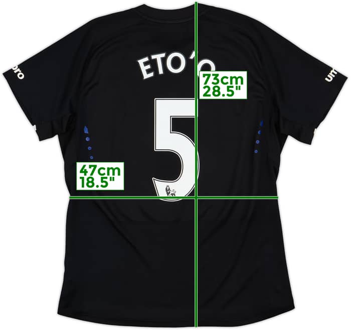 2014-15 Everton Away Shirt Eto'o #5 - 8/10 - (M)