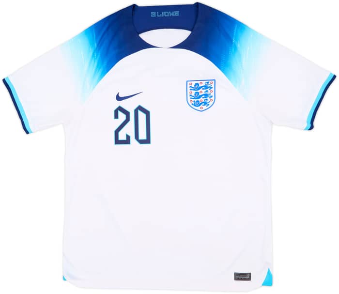 2022-23 England Home Shirt Foden #20 - 9/10 - (L)