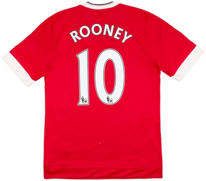 2015-16 Manchester United Home Shirt Rooney #10 - 6/10 - (S)