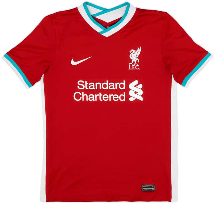 2020-21 Liverpool Home Shirt M.Salah #11 - 7/10 - (M.Boys)