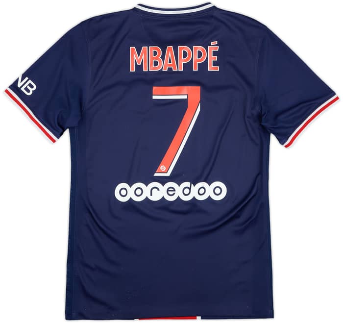 2020-21 Paris Saint-Germain Home Shirt Mbappe #7 - 8/10 - (S)