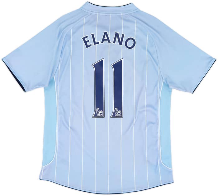 2007-08 Manchester City Home Shirt Elano #11 - 6/10 - (S)