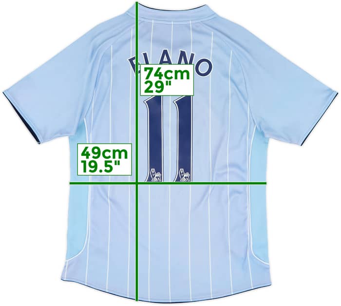 2007-08 Manchester City Home Shirt Elano #11 - 6/10 - (S)