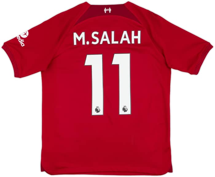 2022-23 Liverpool Home Shirt M.Salah #11 - 9/10 - (XL.Boys)
