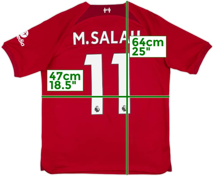 2022-23 Liverpool Home Shirt M.Salah #11 - 9/10 - (XL.Boys)