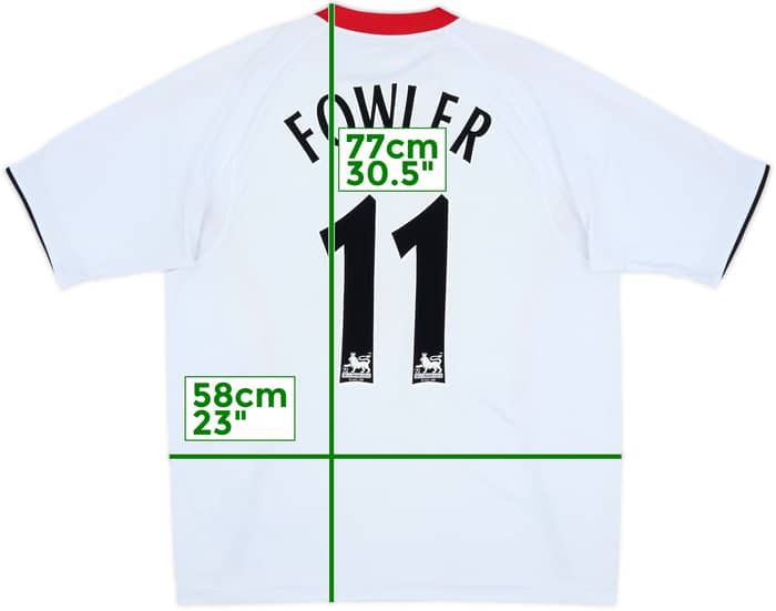 2005-06 Liverpool Away Shirt Fowler #11 - 6/10 - (L)