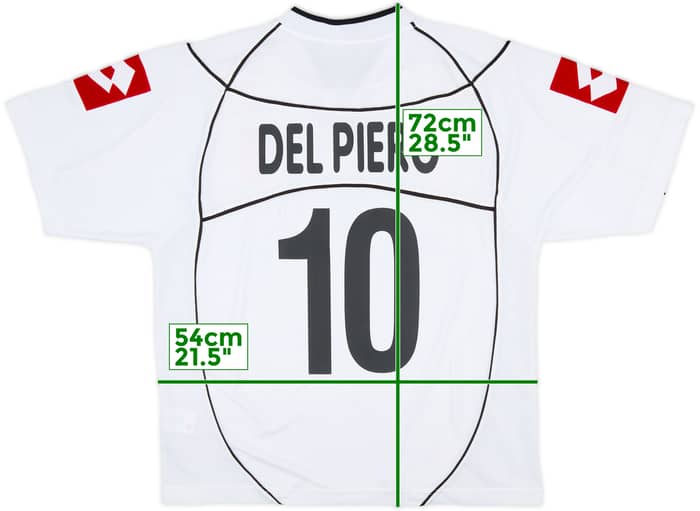 2002-03 Juventus Away Shirt Del Piero #10 - 8/10 - (M)