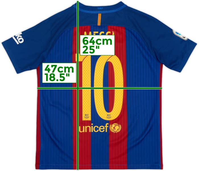 Camiseta de local del Barcelona 2016-17 Messi #10 - 7/10 - (XL.Niños)