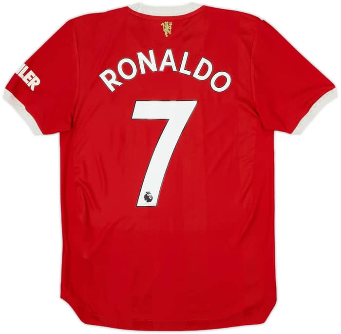 2021-22 Manchester United Authentic Home Shirt Ronaldo #7 - 6/10 - (S)