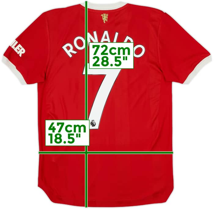 2021-22 Manchester United Authentic Home Shirt Ronaldo #7 - 6/10 - (S)