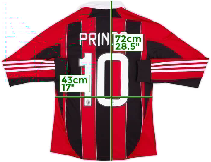 2012-13 AC Milan Home L/S Shirt Prince #10 (S)