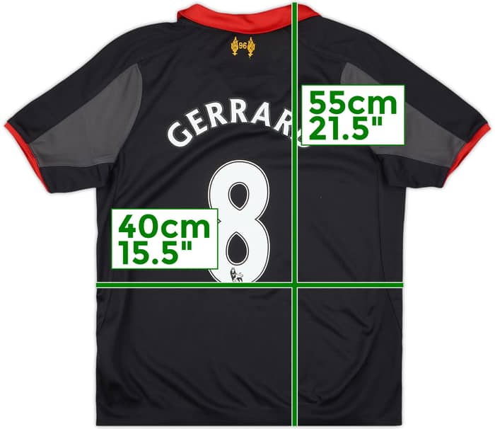 2014-15 Liverpool Third Shirt Gerrard #8 - 8/10 - (S.Boys)