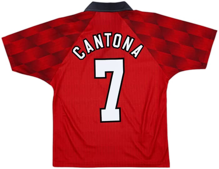 1996-98 Manchester United Home Shirt Cantona #7 - 9/10 - (Y)