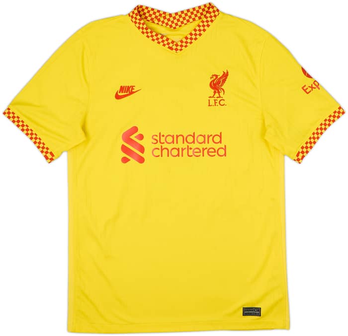Camiseta de la tercera equipación del Liverpool 2021-22 Virgil #4 - 9/10 - (M)