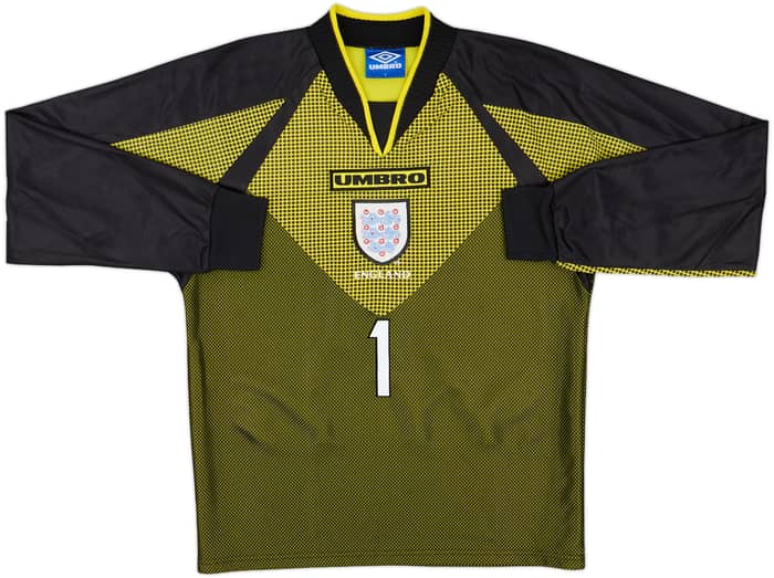 1998-99 England GK Shirt Seaman #1 - 9/10 - (Y)